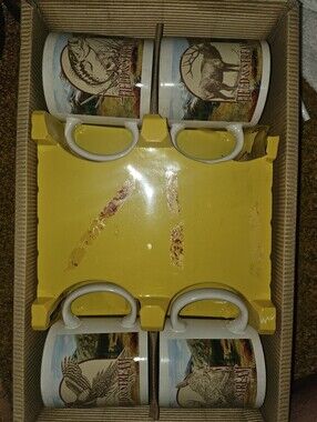 Field & Stream  Outdoor Adventures 4 Mug Set- New